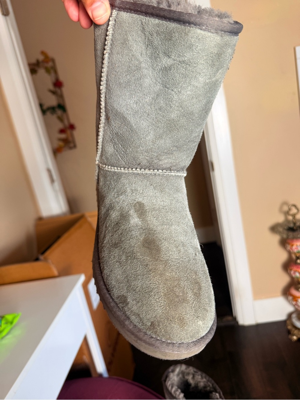 🤍 UGG Australia Classic‎ Short II Boots – Grey Sheepskin - Picture 11 of 16